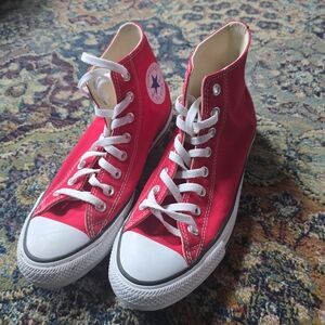 Converse Red High-Top Sneakers